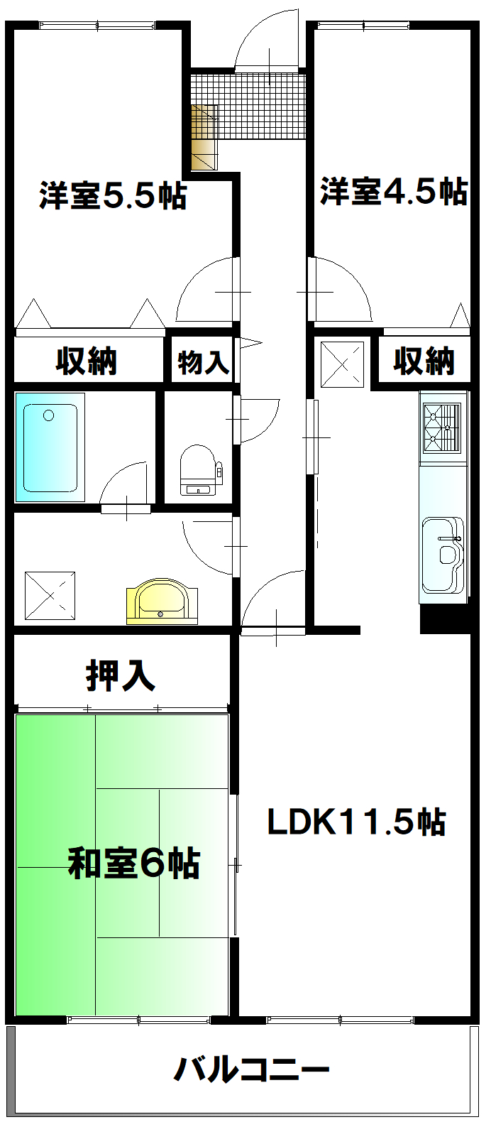 ソシアル検見川2の間取り写真