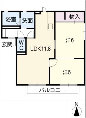 エメラルド ガーデンIの間取り写真