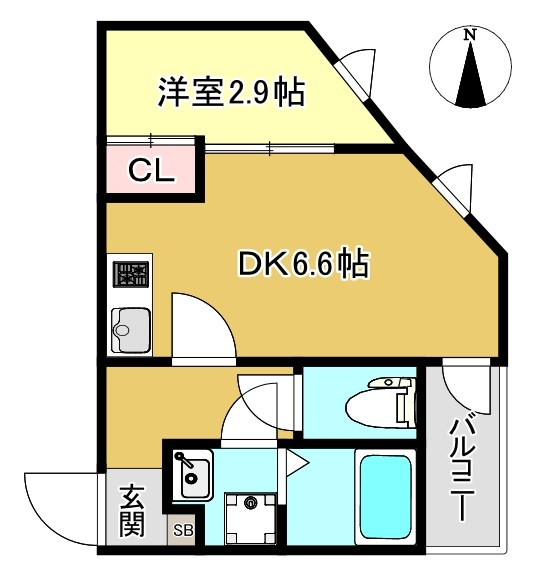 GRAND BRILLER西七条の間取り写真