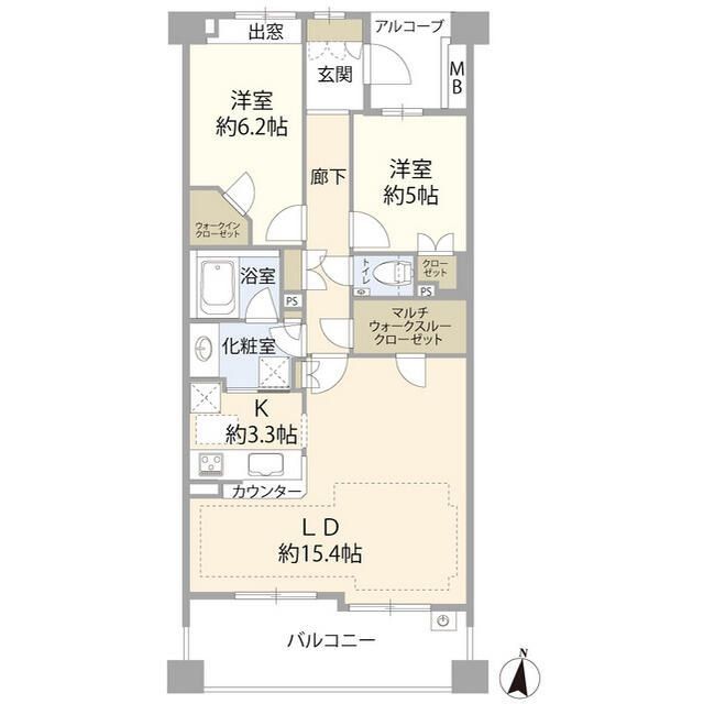 プラウド中野坂上の間取り写真