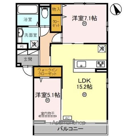 Avancee鳳 A棟の間取り写真