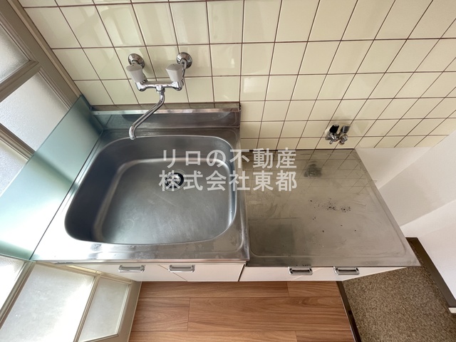 キッチン　自炊派の方には便利な２口コンロ設置可のキッチンです