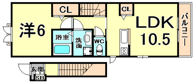 プリムローズ甲子園の間取り写真