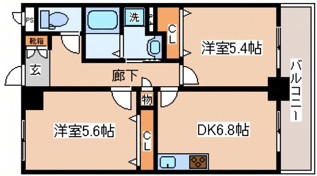 六甲サンピナコテカの間取り写真