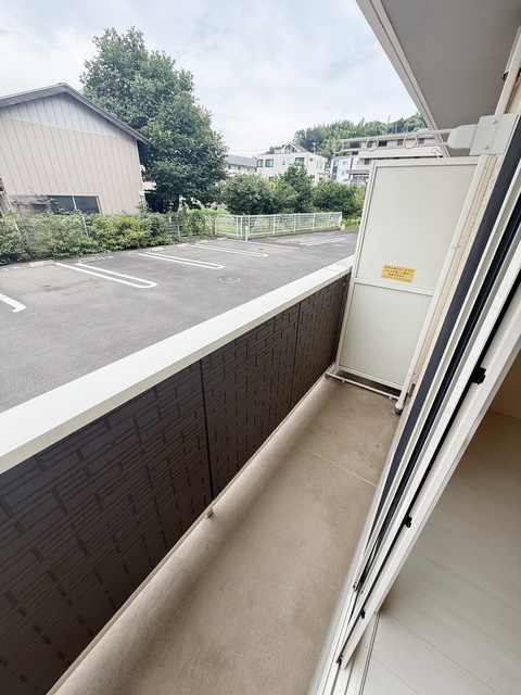 バルコニー　～今日は朝からお洗濯～