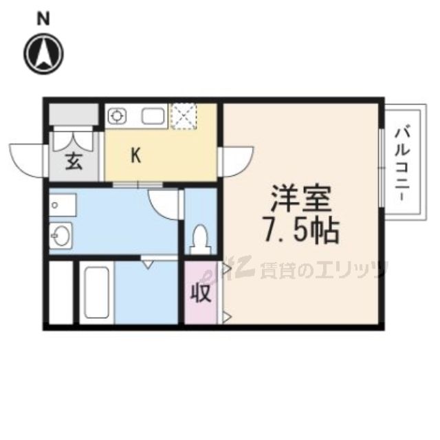 アンプルール茨木の間取り写真
