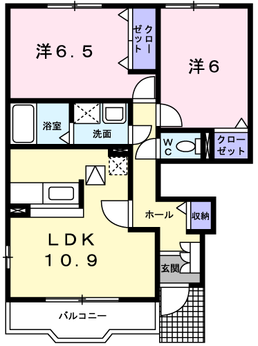 メゾンマロニエIIの間取り