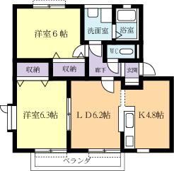 サンガーデン花水木Ｇの間取り