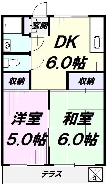 コーポクリハラの間取り