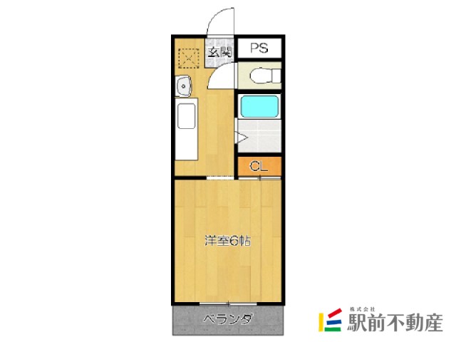 小郡市大保のマンションの間取り