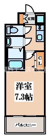 スプランディッド高井田の間取り