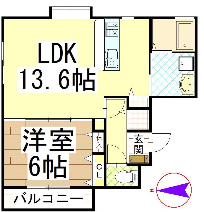 ネストプレイス金田の間取り