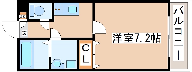 明石市大久保町大久保町のアパートの間取り