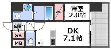 セレニテ難波ミラク壱番館の間取り