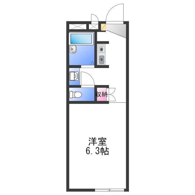 レオパレスＷｉｎｇ　Ｋの間取り