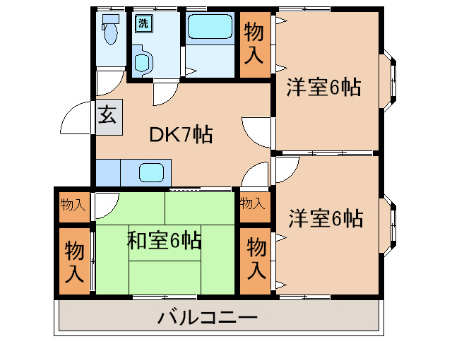 キャッスル・テラＦの間取り