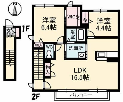 シャーメゾン　クオレールの間取り