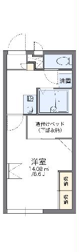 レオパレスグルーテンＢの間取り