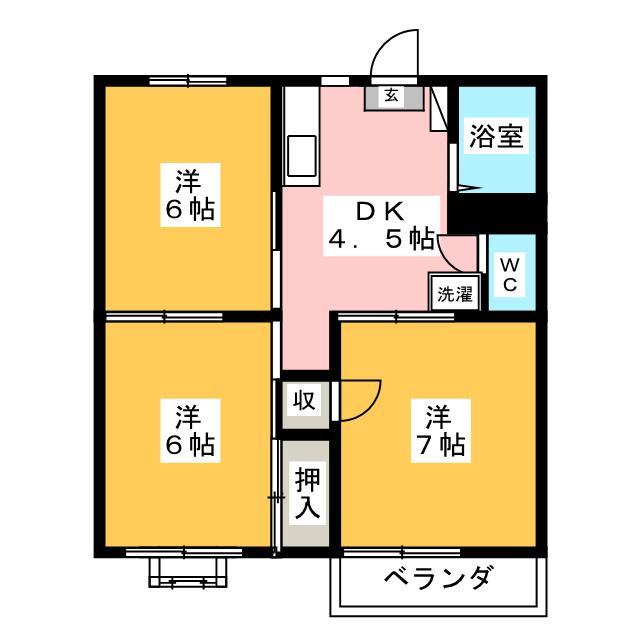 平塚ハイツＢの間取り