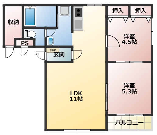 ジュネス丸森の間取り