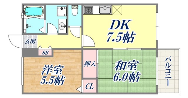 シティライフつかさ３の間取り