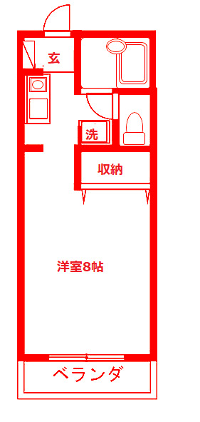 【ジュネス和田山Dの間取り】