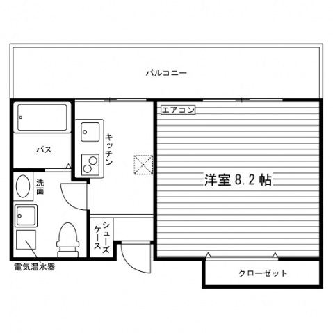 テレパレス大学病院前の間取り