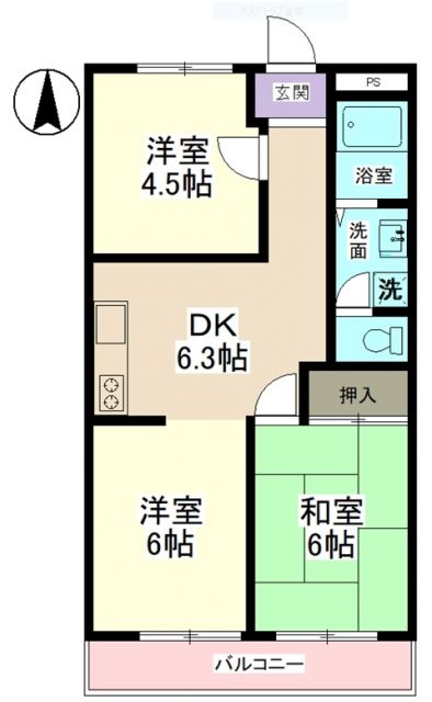 リプレイス牧野の間取り