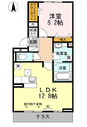 グランデタカオカAの間取り