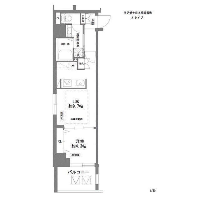 ラグゼナ日本橋の間取り