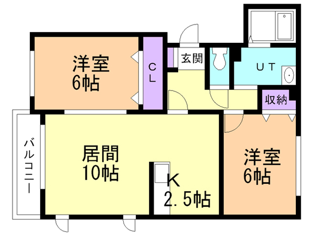 アヴニール・シェル３番館の間取り