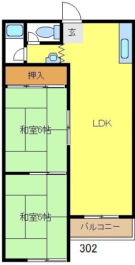 三進マンションの間取り