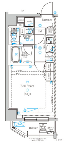 DIPS東十条駅前RESIDENCEの間取り