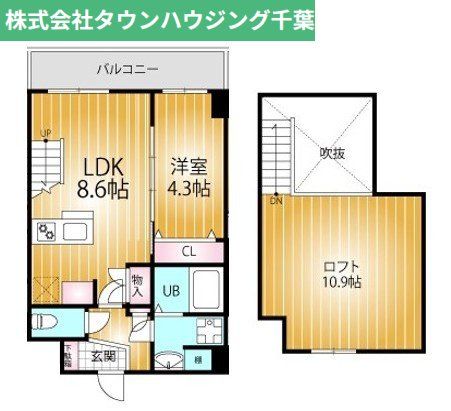 四街道市鹿渡のマンションの間取り