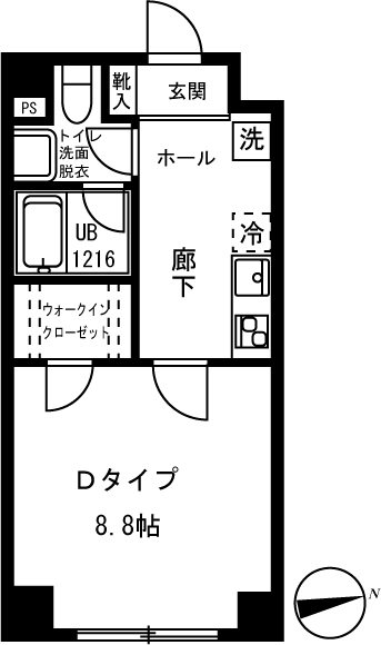 リバージュ弘明寺の間取り