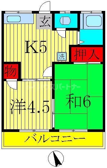 スズキハイツの間取り