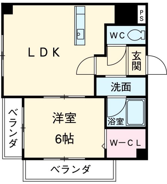 掛川市掛川のマンションの間取り