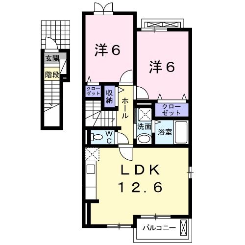 ソヴール　佑の間取り