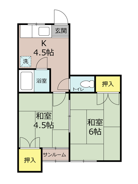 レトロ・ワンの間取り