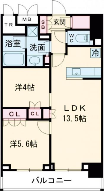 クレストコート町屋の間取り