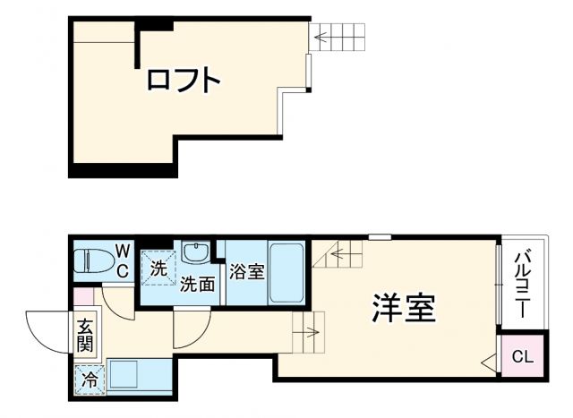 名古屋市名東区一社のアパートの間取り