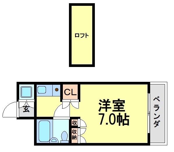 パシフィック南武庫之荘の間取り