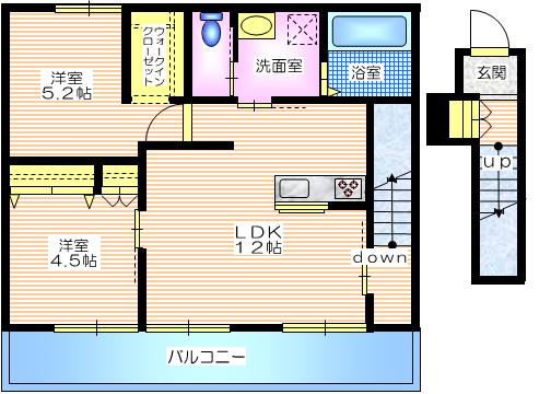 サニーヒルズ戸塚Bの間取り