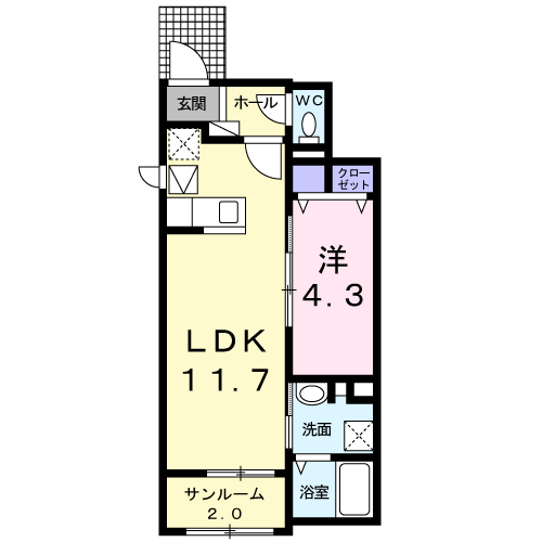 駅東館の間取り