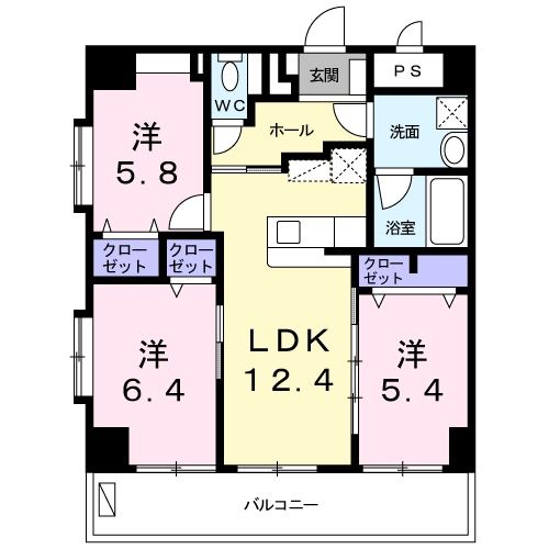 プライムヒルズ楚辺の間取り