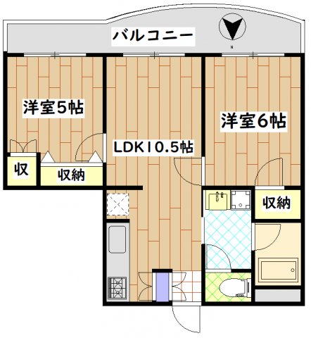 エクセル米喜(高津)の間取り