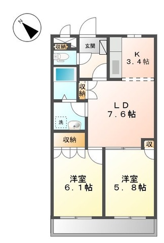 グランド　ソレイユの間取り