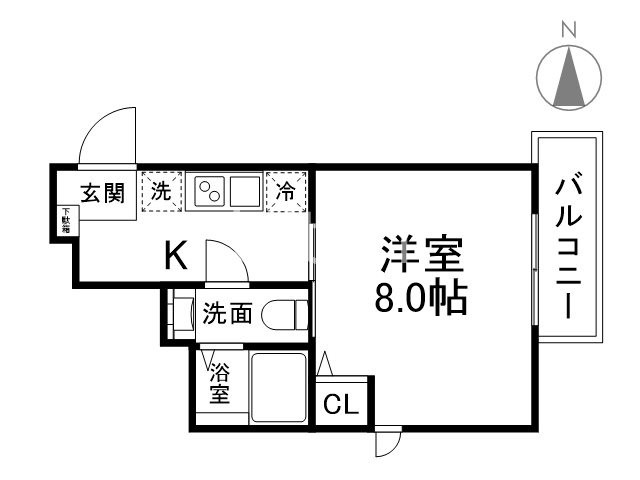 Colts一乗寺の間取り