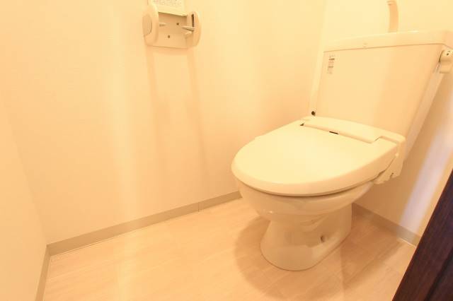 トイレ　清潔感のある色合いです