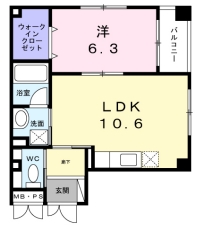 テシオ蔵前の間取り